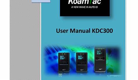 KOAMTAC KDC100 User manual | Manualzz