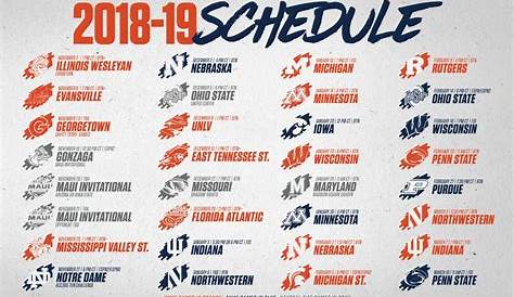 Illinois Basketball Schedule - Men S Basketball Promotional Schedule