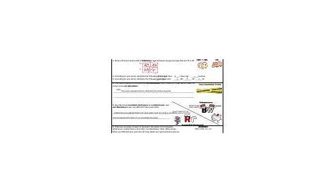 Incomplete And Codominance Worksheet (non-mendelian Monohybrid Crosses