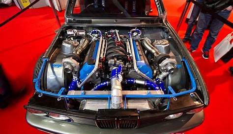 BMW E30 V8 M60 Twin Turbo engine (Max Marshall Racing)