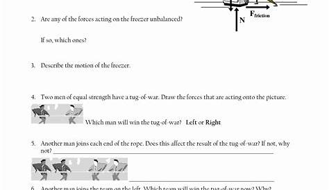 force worksheet answers