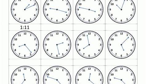 telling time to the nearest 5 minutes worksheets