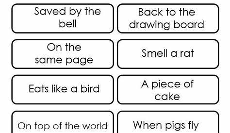 Grade 5 Idioms Worksheets With Answers – Kidsworksheetfun