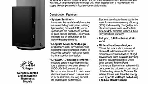 Rheem 120 Gallon Water Heater User Manual | Manualzz
