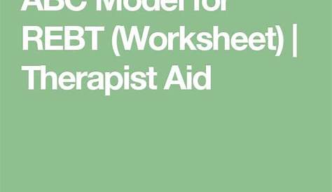 rebt therapy worksheets