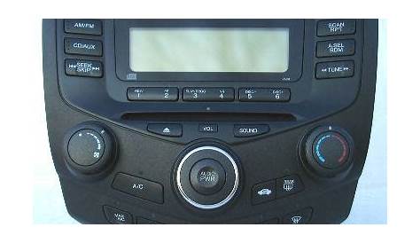 2004 honda accord ex radio