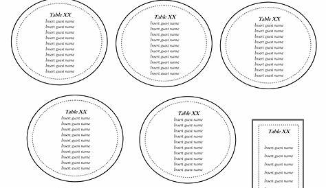 Free Table Seating Chart Template | Wedding table seating chart