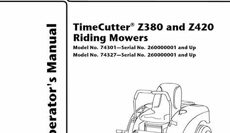 Toro 74327 (260000001 260019999) User Manual RIDING MOWER Manuals And