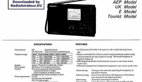 Download free pdf for Sony ICF-C211 Clock Radio manual