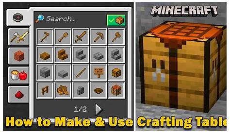 How To Make Crafting Table in Minecraft Tutorial - YouTube