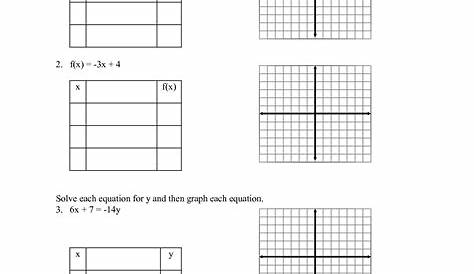 15 Blank Function Tables Worksheets / worksheeto.com