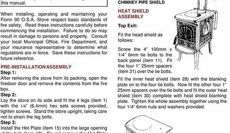 Waterford 100b Wood Stove Manual - STOVESO