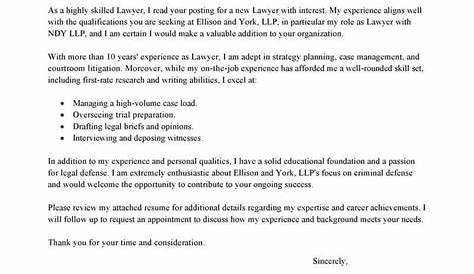 Cover Letter for Legal Jobs (Writing Guide +Samples)