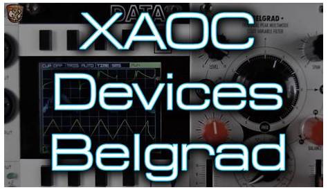 xaoc devices belgrad filter module owner's manual