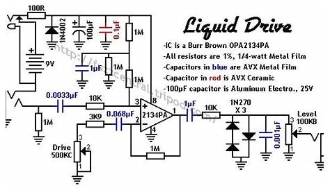 guitar pedal circuit diagram