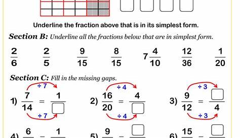 fraction 7th grade worksheet