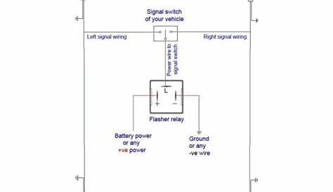 3 pin flasher relay wiring diagram