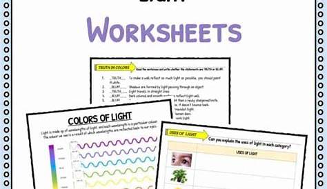 introduction to light worksheet