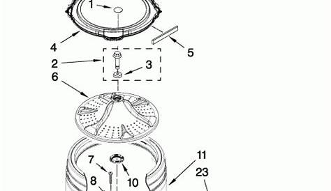 whirlpool washer parts schematic