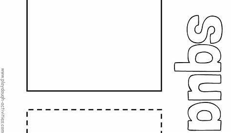 Square outline template