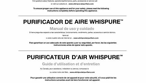 whirlpool whispure ap51030k manual