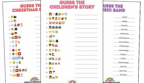 Printable Emoji Quizzes With Answers | Just Family Fun