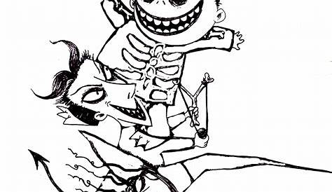Free Printable Nightmare Before Christmas Coloring Pages - Best