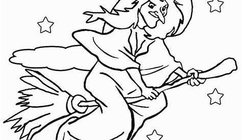 witch printable coloring pages