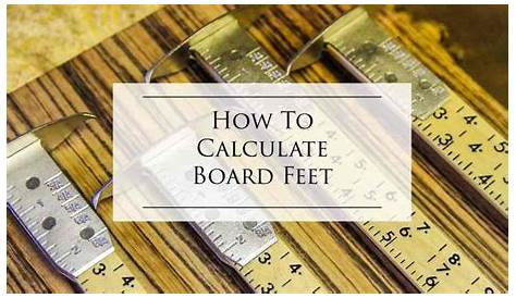 How to Calculate Board Feet - Superior Shop Drawings