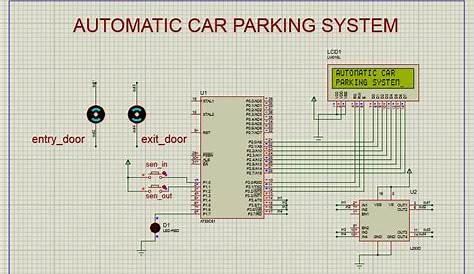 Automatic Car Parking System Using 8051 Microcontroller Circuit Diagram