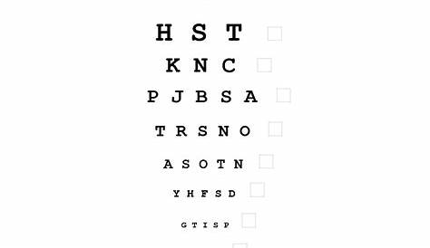 Eye Chart and Vision Test Online