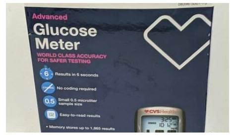 cvs health glucose meter manual