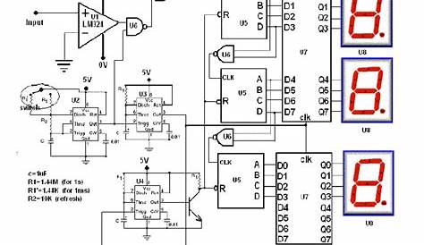 simple frequency counter circuit diagram