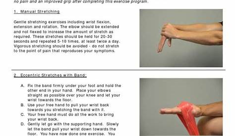 Tennis Elbow Home Exercise.pdf | Anatomical Terms Of Motion | Elbow