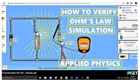 How to verify OHM'S LAW by using SIMULATIONS - Lab 11 (Theory+Tasks