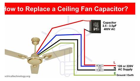 Ceiling Fan Wiring Diagram With Capacitor - Collection - Faceitsalon.com