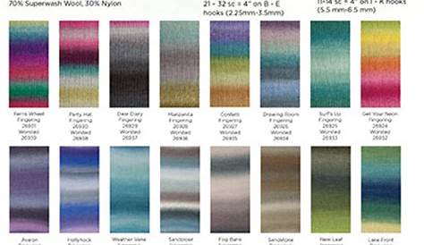impeccable yarn color chart