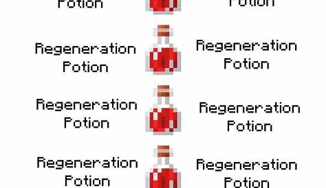 how to make regen potions in minecraft