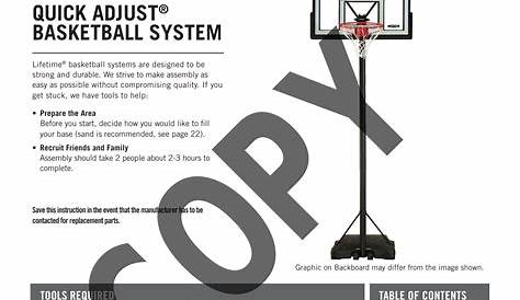 Lifetime 90782 Adjustable Portable Basketball Hoop (46-Inch