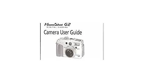 Canon PowerShot G2 Original User Guide-Instruction Manual: Amazon.com