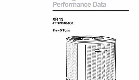 Trane Xr13 Air Conditioner Wiring Diagram - Wiring Diagram