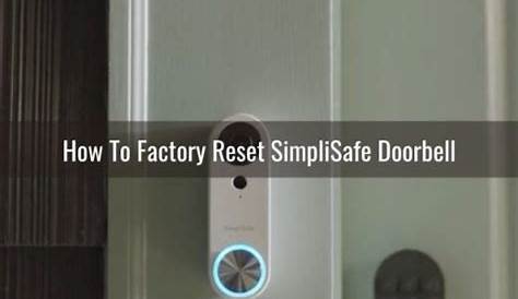 simplisafe doorbell manual