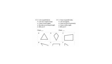 geometry worksheet for 5th grade