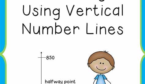 rounding with vertical number lines worksheet