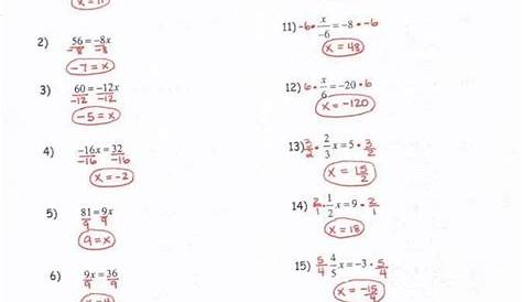 Two Step Equations With Fractions Worksheet Kuta - Tessshebaylo