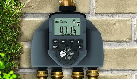 Garden Orbit Sprinkler Timer Integrated Watering System 4-Outlet