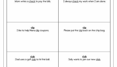 words with multiple meanings worksheets
