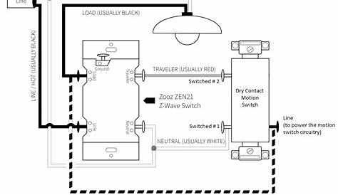 3-way motion sensor switch wiring diagram
