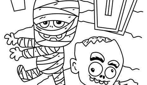 Free Halloween coloring pages for kids (or for the kid in you)