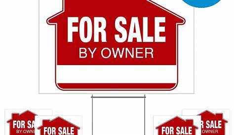 house for sale by owner sign examples